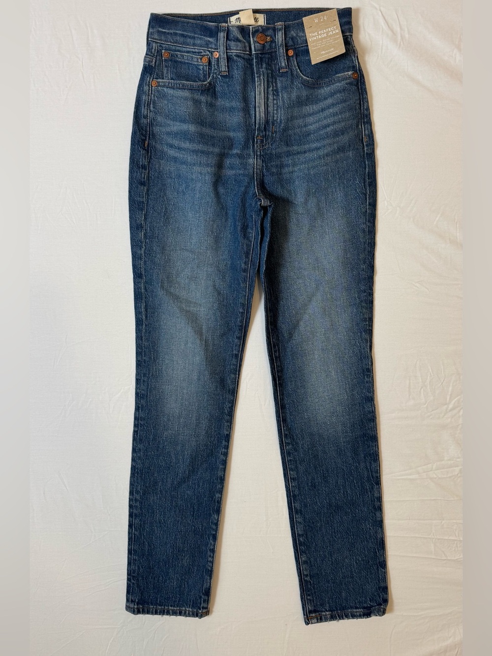 Women’s Madewell Perfect Vintage Jean High Waisted Size 24 New With Tag